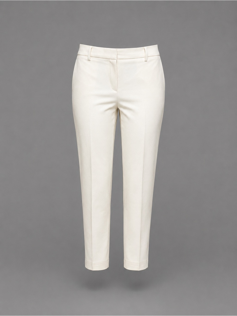Ann Taylor Women’s Size 4 Ivory Ankle Pants Slim Straight Stretch Career